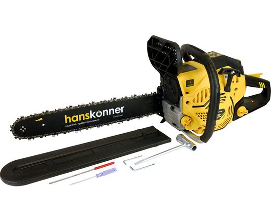  Бензопила Hanskonner HGC2020 2.0 кВт / 2.7 лс, 52 см3, шина 18" 