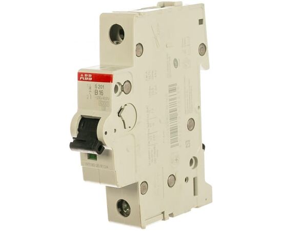  Автоматический выключатель ABB S201 (2CDS251001R1165) однополюсный 16А В 6кА 