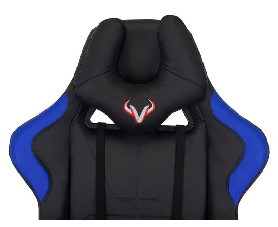  Кресло Zombie Viking 5 Aero Blue эко.кожа черный/синий 