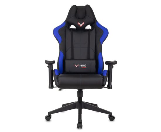  Кресло Zombie Viking 5 Aero Blue эко.кожа черный/синий 