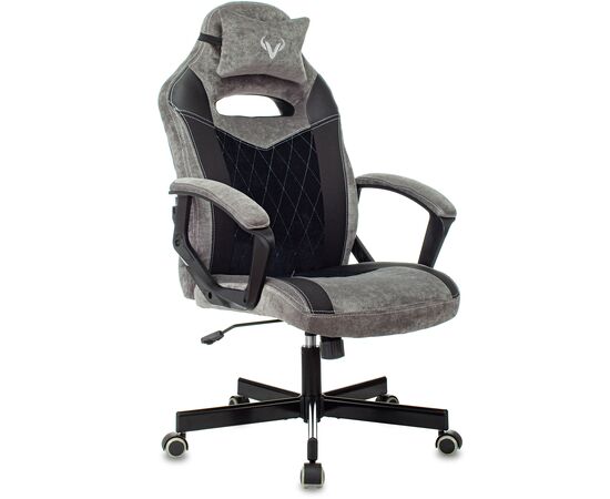  Кресло Zombie Viking 6 Knight Fabric (Viking 6 Knight B) серый/черный 