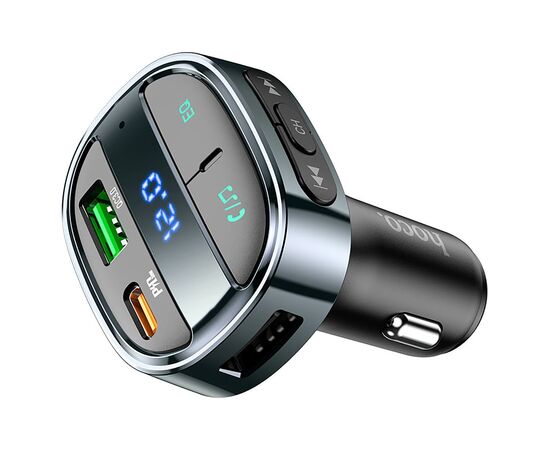  Автомобильный FM-трансмиттер Hoco E70 BT PD QC 30W (black) (207598) 