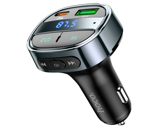  Автомобильный FM-трансмиттер Hoco E70 BT PD QC 30W (black) (207598) 