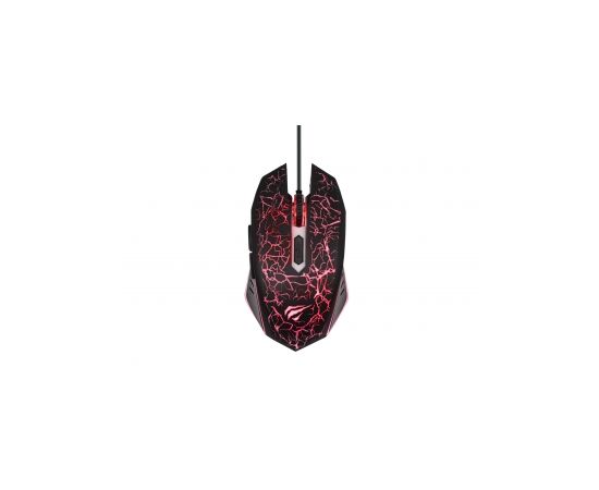  Мышка игровая с подсветкой HAVIT GAMENOTE HV-MS691 USB 2400 DPI Gaming Черная 