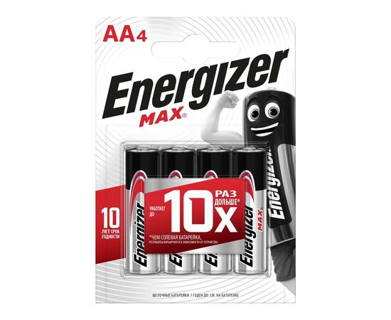  Элемент питания ENERGIZER  LR6 Max (4 бл)   (96) 