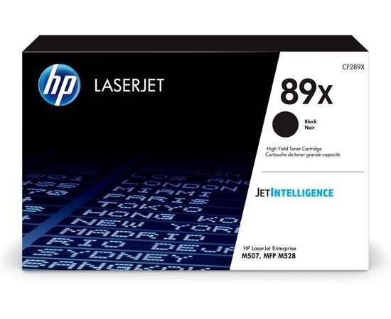 Картридж лазерный HP 89X CF289X черный (10000стр.) для HP LJ M507/MFP M528 