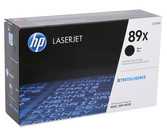  Картридж лазерный HP 89X CF289X черный (10000стр.) для HP LJ M507/MFP M528 