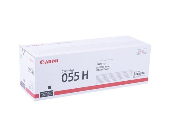 Картридж лазерный Canon 055 H BK 3020C002 черный (7600стр.) для Canon MF746Cx/MF744Cdw/MF742Cdw/LBP664Cx/663Cdw 