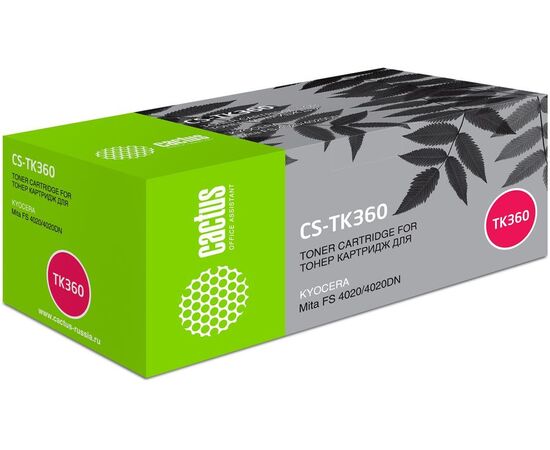  Тонер Картридж Cactus CS-TK360 черный для Kyocera Mita FS 4020/4020DN (20000стр.) 
