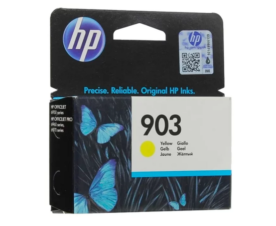  Картридж струйный HP 903 T6L95AE желтый (315стр.) для HP OJP 6950/6960/6970 