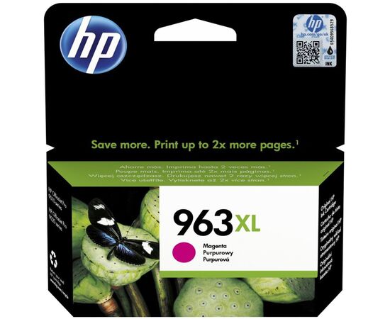  Картридж струйный HP 963 3JA28AE пурпурный (1600стр.) для HP OfficeJet Pro 901x/902x/HP 