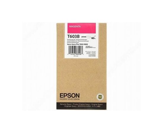  Картридж струйный Epson T603B C13T603B00 пурпурный (220мл) для Epson St Pro 7880/9800 