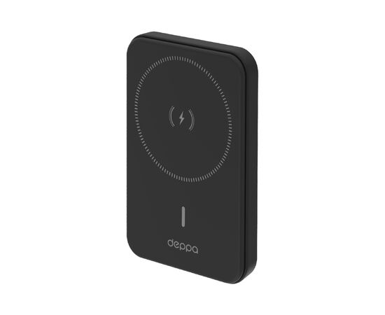  Внешний АКБ NRG MageSafe 5000 мА-ч Basic, 15Вт QI, черный, Deppa 