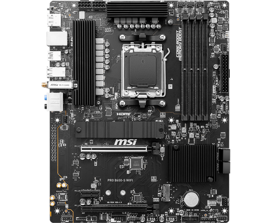  MB sAM5 MSI PRO B650-S WIFI AMD B650 4xDDR5 ATX AC`97 8ch(7.1) 2.5Gg RAID+HDMI+DP 