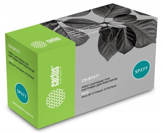  Тонер Картридж Cactus 50F0XA0/50F5X0E CS-SP377 черный (6400стр.) для Ricoh Aficio SP 377DNwX /377SFNwX 