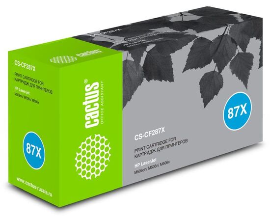  Тонер Картридж Cactus CS-CF287X-MPS черный (24000стр.) для HP LJ M506dn/ M506n/ M506x 
