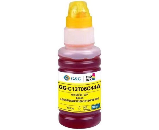  Чернила G&G GG-C13T06C44A №112 желтый 100мл для Epson L6550/6570/11160/15150/15160 