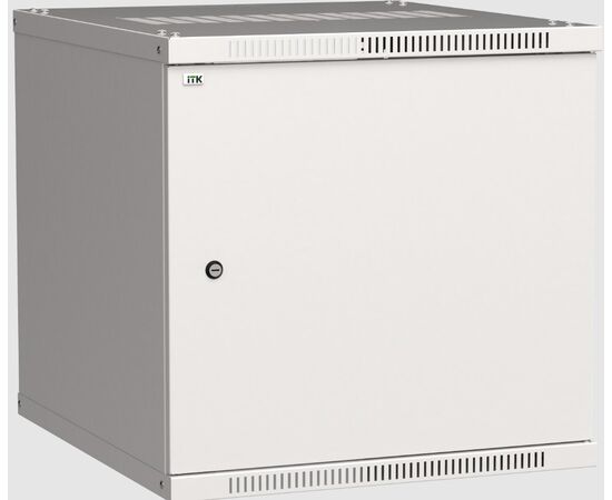  Шкаф коммутационный ITK (LWR3-09U66-MF) настенный 9U 600x600мм пер.дв.металл серый сталь 