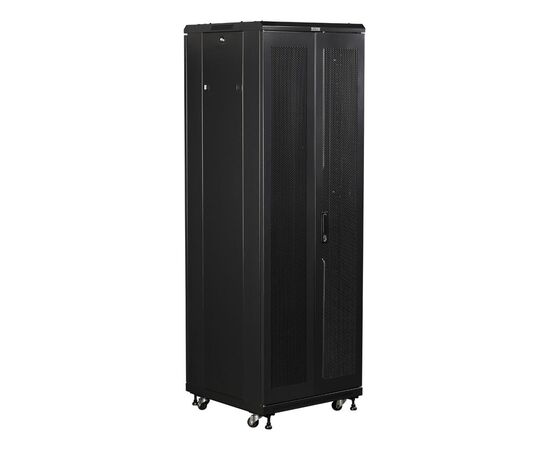  Шкаф коммутационный Lanmaster Business (TWT-CBB-27U-6X8-G1) напольный 27U 600x800мм пер.дв.стекл черный 