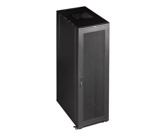  Шкаф коммутационный Lanmaster Business (TWT-CBB-27U-6X8-G1) напольный 27U 600x800мм пер.дв.стекл черный 
