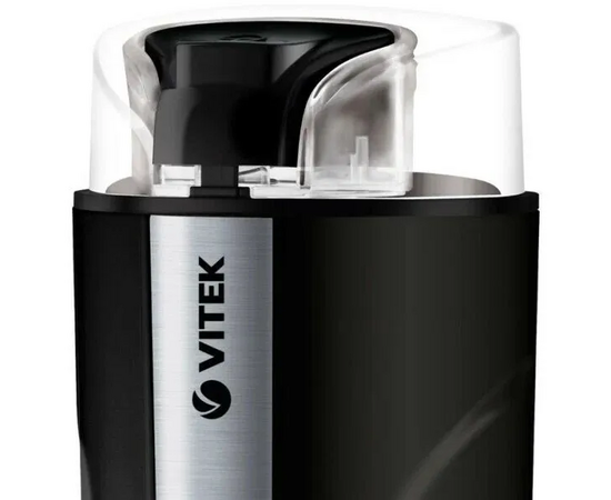  Кофемолка Vitek VT-8366MC черный/серебро 