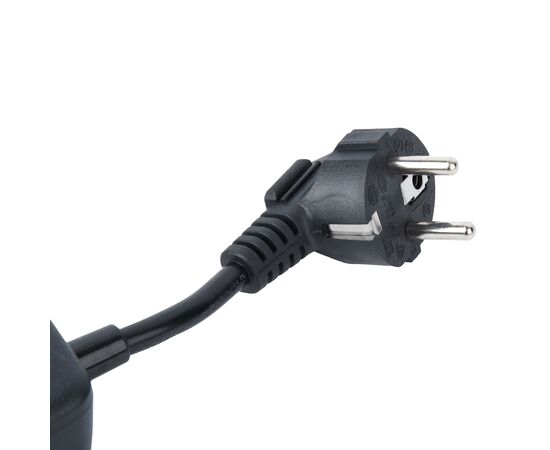  Сетевой удлинитель Amper, 0,2м, 2 розетки, 3*0,75мм, 10А, 2500 Вт, 3usb, 1Type-C, 1кн, черный. 