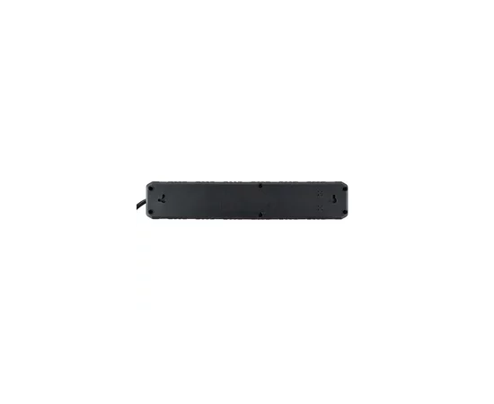  Amper сетевой удлинитель, 2,0м, 5 розеток, 10А, 2500 Вт, 3usb, черный. 