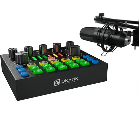  Микрофон Oklick SM-600G черный 