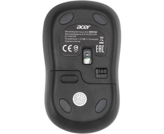  Мышь Acer OMR160 черный 