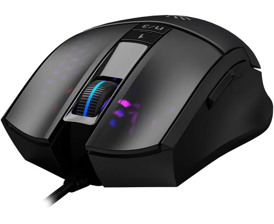  Мышь A4Tech Bloody L65 Max черный/фиолетовый оптическая (12000dpi) USB (6but) L65 MAX/HONEYCOMB 