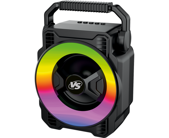  BT колонка  с  динамической подсветкой VS 104-01 LED, FM, MP3 USB/TF, TWS, 5 Вт, черная 