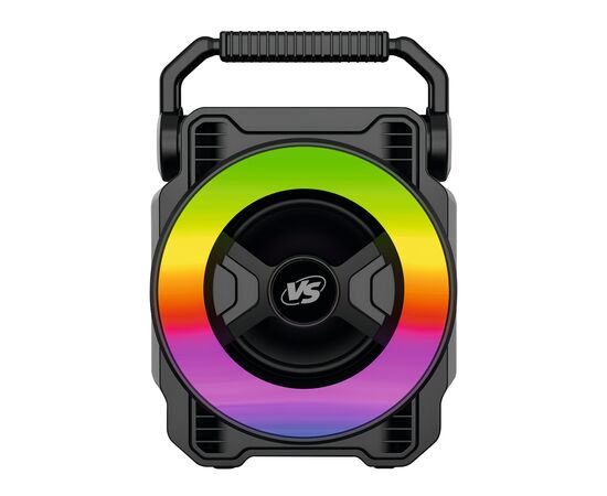  BT колонка  с  динамической подсветкой VS 104-01 LED, FM, MP3 USB/TF, TWS, 5 Вт, черная 