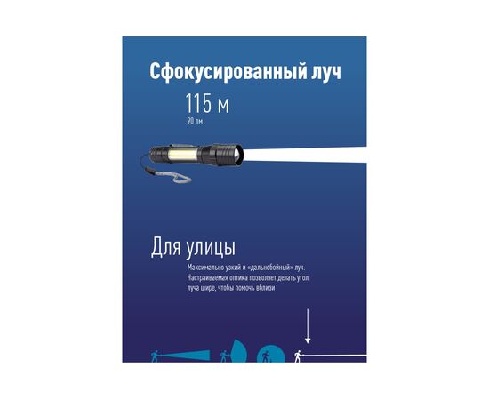  Фонарь ручной КОСМОС KOS113Lit 