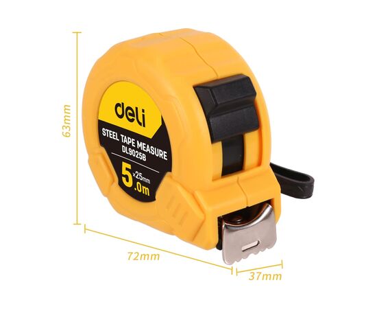  Рулетка Deli DL9025B 5мх25мм 