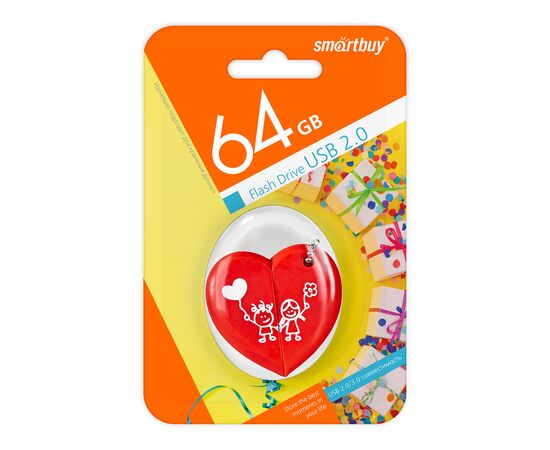  USB  64GB  Smart Buy Wild series  Сердце 