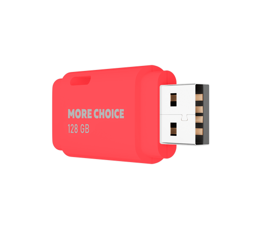  Флеш накопитель памяти USB 128GB 2.0 More Choice MF128 (Red) 