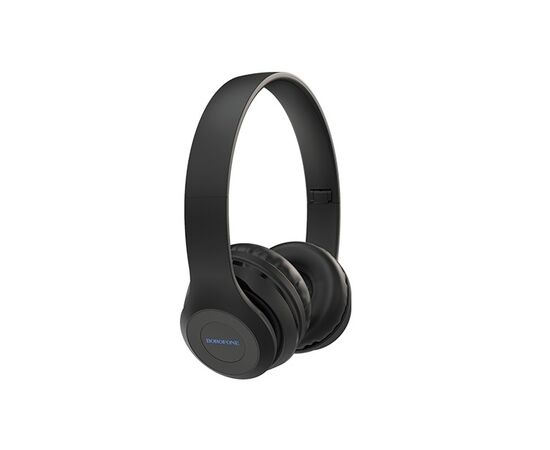  Bluetooth-наушники полноразмерные+воспроизведение с карты памяти micro SD Borofone BO4 (Black) 