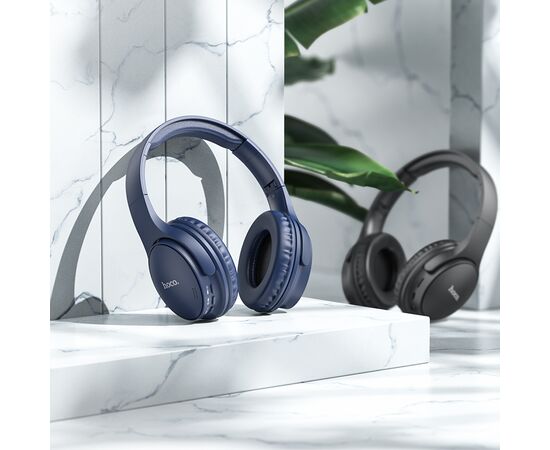  Bluetooth-наушники полноразмерные Bluetooth 5.3 200mah Hoco W40 Mighty (Blue) 