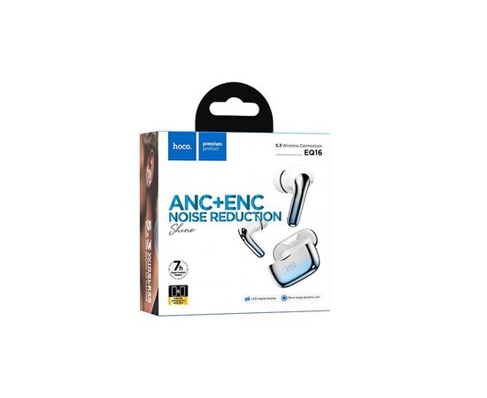  Беспроводные Bluetooth-наушники Hoco TWS EQ16 Shine ANC+ENC (blue) (229414) 