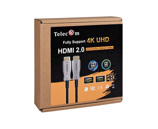  Активный оптический кабель HDMI 19M/M,ver. 2.0, 4K@60 Hz 30m Telecom  (1/20) 