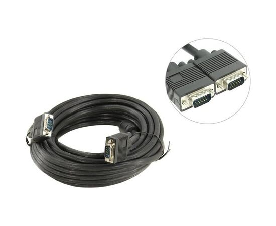  Кабель 5bites APC-133-100 VGA сигнальный HD15M/HD15M, ферр.кольца, 10м. 