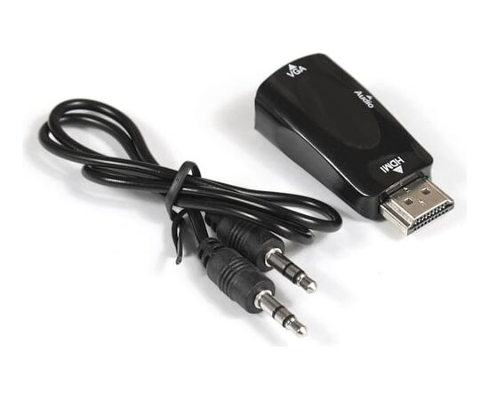  Кабель-переходник ExeGate EX-HDMIM-VGAF-0.2 EX294717RUS HDMI-VGA 19M/15F 0,2м 