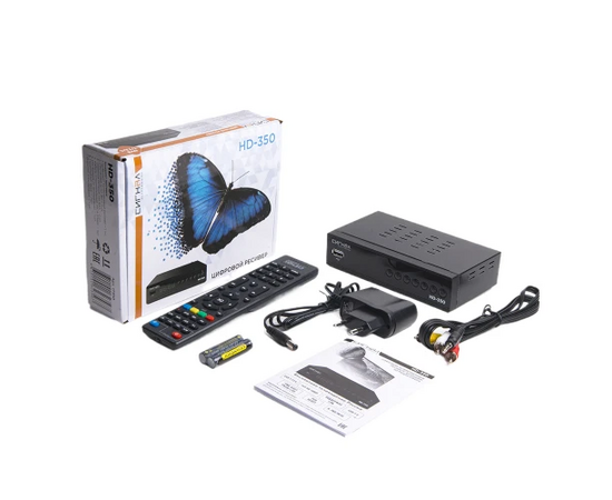  Ресивер DVB-T2 Сигнал HD-350 черный 
