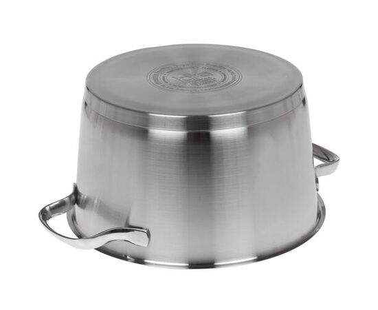  Кастрюля LARA LR02-514 (нерж) bohema 24x13.5см 5.1л, крышка-дуршлаг (3/6мм), носик для слива 