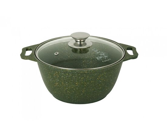  Кастрюля Kukmara Trendy style malachite к21tsml а/пр литая 2,0л стекл.кр 