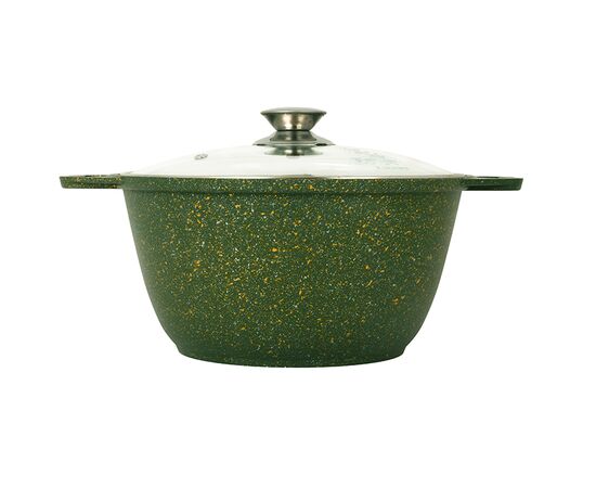  Кастрюля Kukmara Trendy style malachite к21tsml а/пр литая 2,0л стекл.кр 