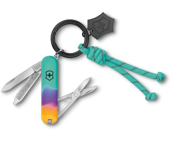  Складной нож Victorinox Classic SD Sydney Style 0.6223.e222, функций 7, 58мм, бирюзовый, коробка подарочная 