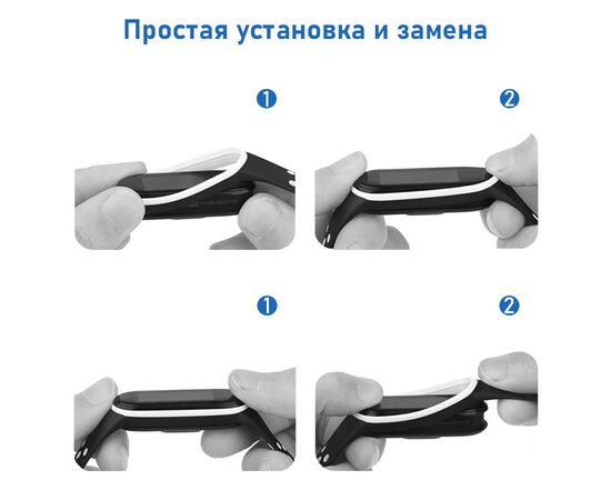  Ремешок силиконовый перфорированный Great Case Sport NK для Xiaomi Mi Band 5/6/7, 250мм, на кнопке, пудровый+зеленый (6) 