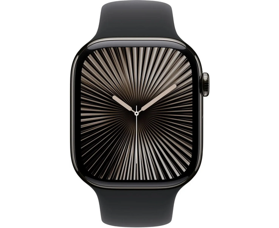  Smart-часы Apple Watch Series 10 MWWP3LW/A 46мм 2.1" OLED корп.черный Sport Band рем.черный разм.брасл.:140-190мм 