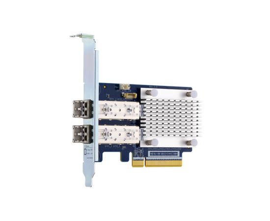  Сетевая карта QNAP QXP-16G2FC Dual-port Fiber Channel adapter, 2 x 16 Gb / s SFP +, PCIe Gen3 x8. For QTS OS Only 